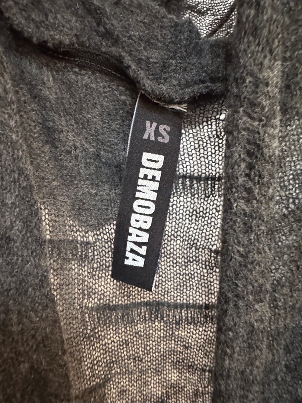 Demobaza Charcoal Hooded Knit Romper - Picture 2 of 3